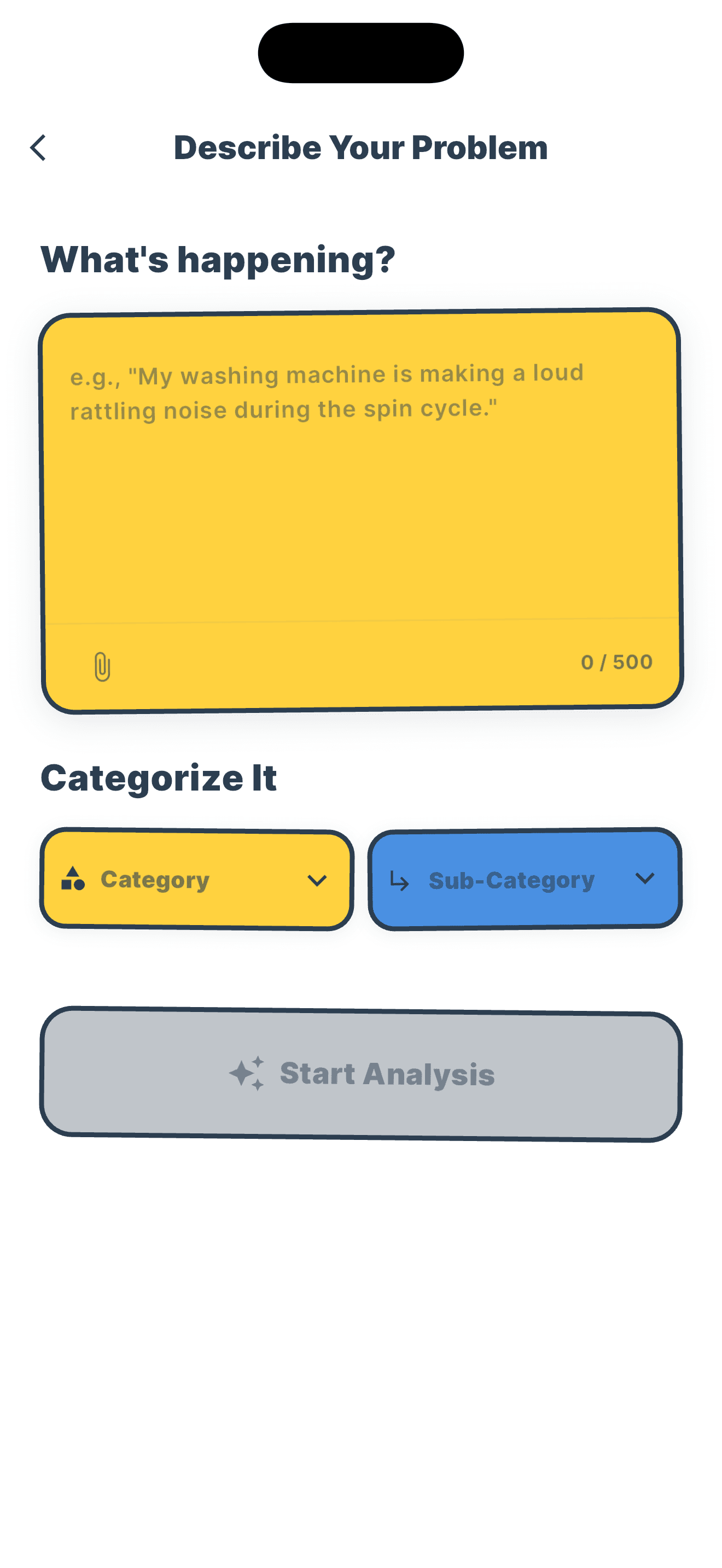 Fixable describe screen - type what is broken and add a photo so AI builds a custom repair guide